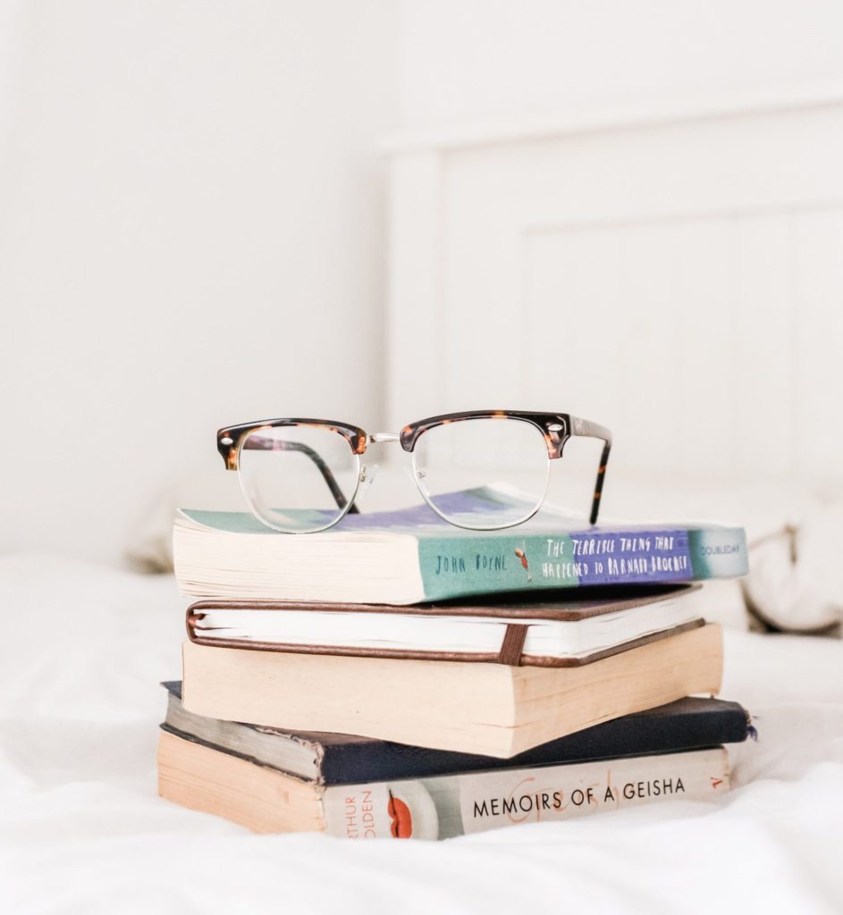 stack of books