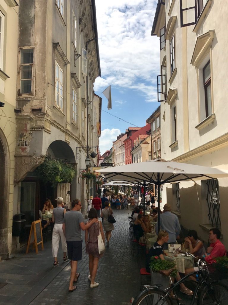Winding Street Ljubljana Slovenia